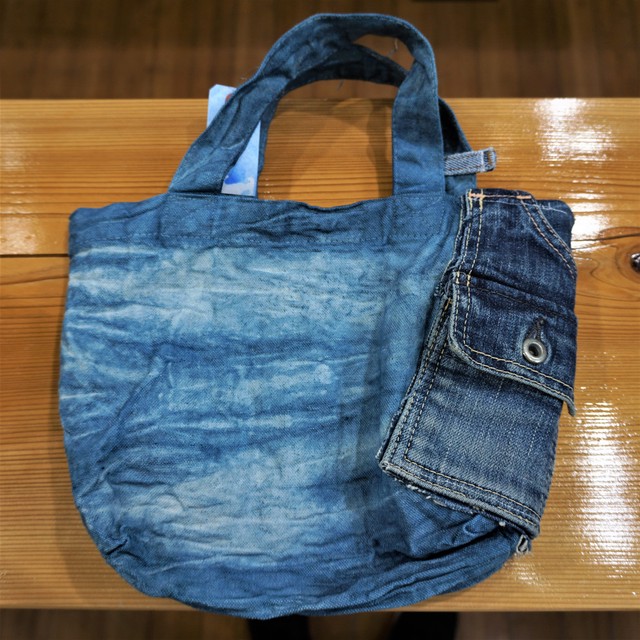 藍染こば屋 / 藍染のミニキャンバストートバッグ