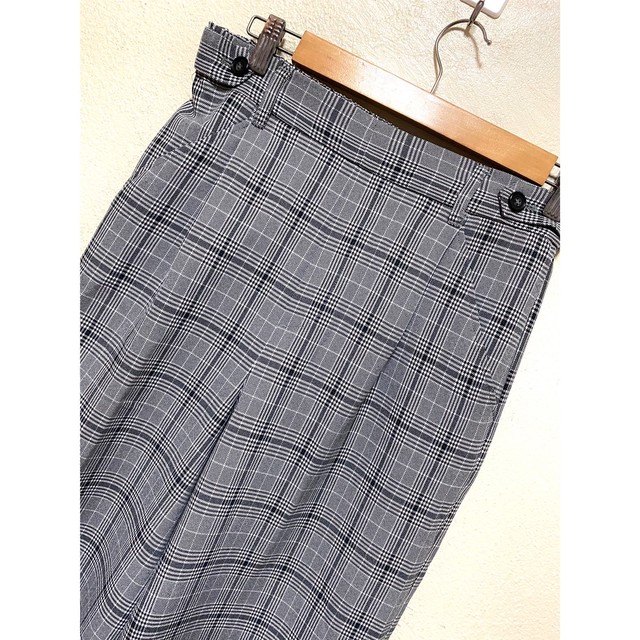 Vintage グレンチェック ワイドパンツ ゆったりシルエット トレンド ファッジ系 メンノン Romp Vintage Used Shop Vintage グレンチェック ワイドパンツ ゆったりシルエット トレンド ファッジ系 メンノン Romp Vintage Used Shop