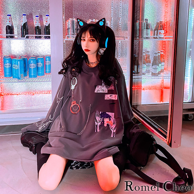 お支払い確認後日以内発送 Romelcheo ハンドカフス ダメージ ロンt 手錠 長袖 Tシャツ ロング丈 イラスト チェーン メンズ レディース ストリート系 原宿系 個性的 個性派 ロック パンク ダーク 病みかわ カジュアル ファッション ロメルチェオ Romelcheo お支払い確認後日以内発送 Romelcheo ハンドカフス ダメージ ロンt 手錠 長袖 Tシャツ ロング丈 イラスト チェーン メンズ レディース ストリート系 原宿系 個性的 個性派 ロック パンク ダーク 病みかわ カジュアル ファッション ロメルチェオ Romelcheo