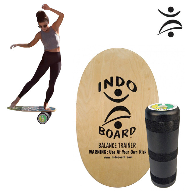 Indo Original Indo Board Set ナチュラルカラー バランスボード Howtodvd付 インドボード Extreme