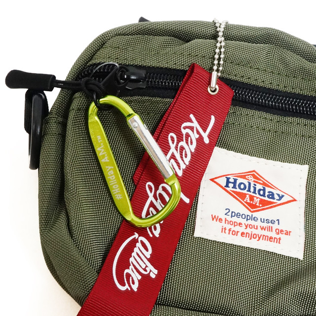 バッグ ショルダーバッグ レディース メンズ ポーチ アウトドア 小さいサイズ カラビナ付き Holidaya M 119 Keys