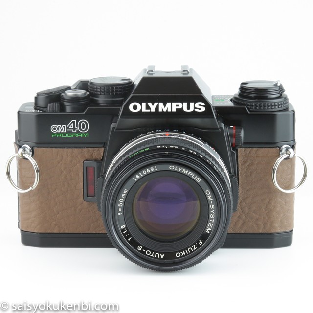 フィルム一眼レフ F1 8 50mmレンズ付属 Om40 Olympus ブラウン ソフトレザー テストフィルム 現像代込み オリンパス 中古カメラ フォトデポ彩色兼美 フィルムカメラ 郵送写真現像のお店