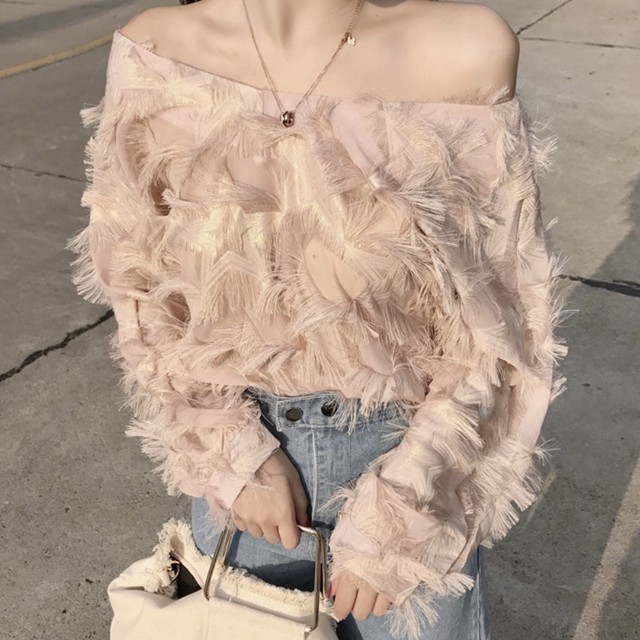 トップス レディース 春 羽 ブラウス エレガント Lumiere