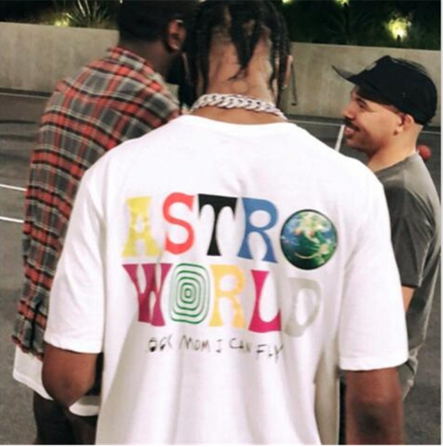 日本未発売 ラッパー Travis Scott トラビス スコット 超話題のアルバムタイトル 本人着用デザイン 両面プリント Tシャツ 黒 新品 送料無料 Select Shop Salu