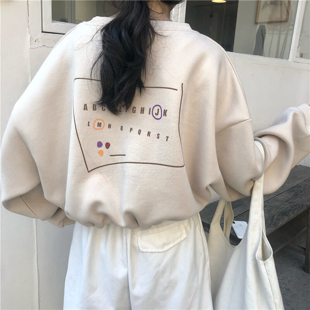 〈カフェシリーズ〉ゆるだぼバックロゴショートセーター【loose back logo short sweater】