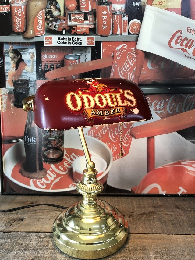 アンティーク バンカーズランプ デスクランプ インダストリアル ディスプレイ インテリア 卓上灯 ヴィンテージ O Doul S Amber Hands Antique