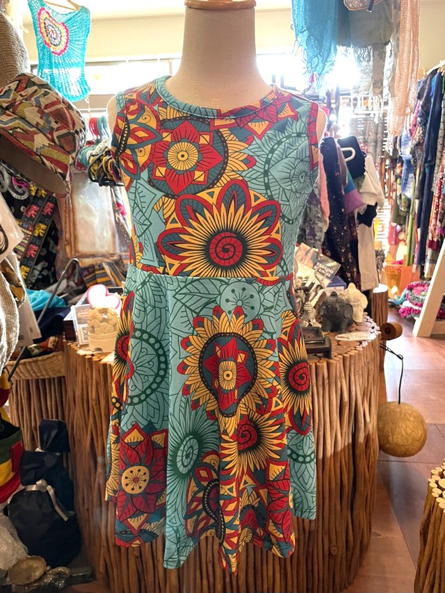 キッズワンピース M ワンピース ストレッチ ストレッチワンピース キッズスカート チュニック 子供服 子供ワンピース キャミワンピース ノースリーブ リゾートワンピース キッズエスニックファッション エスニックファッション エスニック サイズm アジアン アジアン