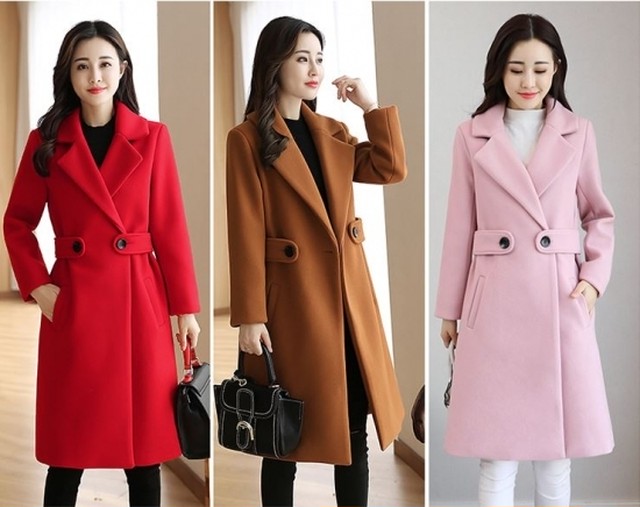 即納 コート ジャケット レディース アウター スリムフィット ミディ丈 ウール ハーフ コート ジャケット 大きいサイズ きれいめ フェミニン 秋冬新作 秋 秋色 秋服 秋sale コート Leaflower 001 リーフラワー レディースファッション専門店