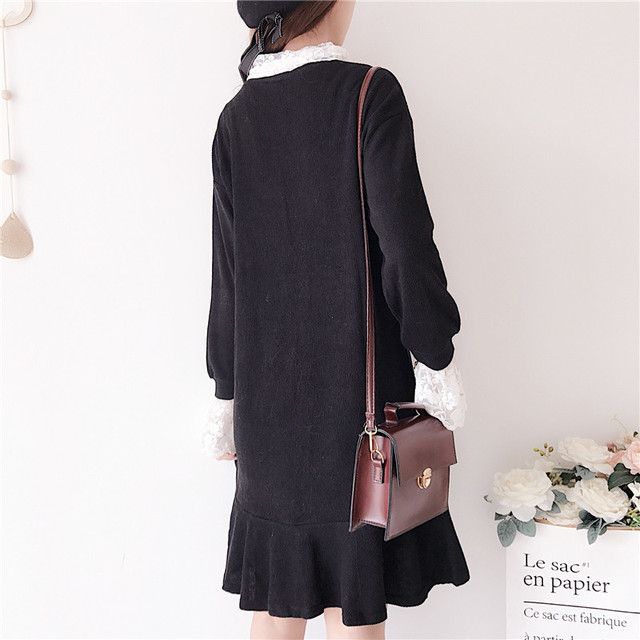 レースたっぷり Aラインワンピース かわいい ワンピース ゴスロリ ワンピース フリル ワンピース レース ワンピース ミディアム ワンピース フォーマル 結婚式 ワンピース レース付き 193 553 Valentina210