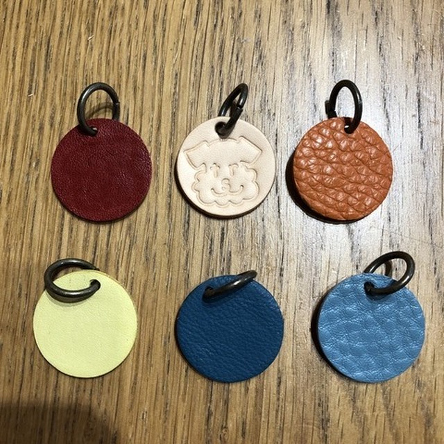 革チャーム 丸 チームシュナウザーレスキュー Tsr