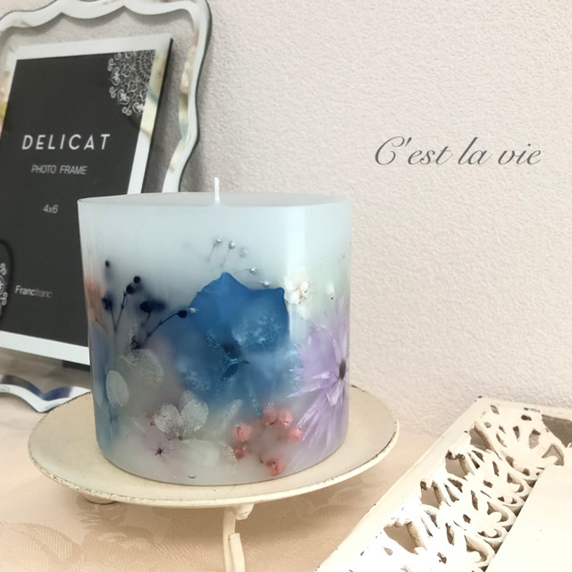 花キャンドル C Est La Vie セラヴィ Flower Candle