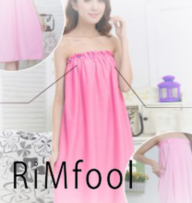 バスローブ ワンピース 吸水 速乾 レディース バス用品 ナイトウェア 前開き フリーサイズ Rimfool