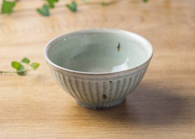 灰釉 粉引 鎬 飯碗(小)2/くるり窯