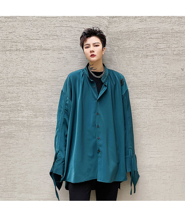 Korea スプリングスタイルルーズシャツ ロング 春物 春夏秋冬 オルチャン K Pop アイドル 宝塚 オルチャンファッション 韓国ドラマ 韓国服 Kpop帽子 Kpop雑誌 Bts Niziu Twice Blackpink コリアン コリア 明洞 2a J9 Korea