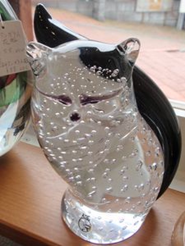 ヴェネチアンガラス 猫オブジェ 泡 Fiore鎌倉