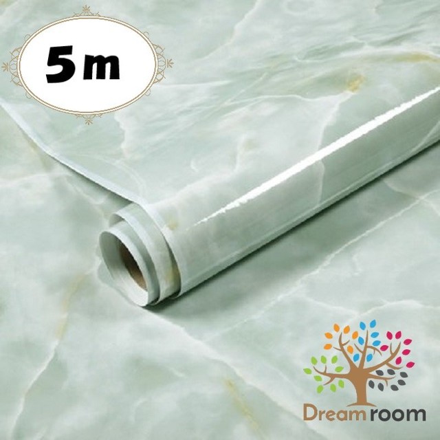 5m 大理石模様 ブルー グリーン系 B12 壁紙 シール 61cm幅 Diy 防水 カッティングシート クロス 糊付き ウォールペーパー B12 60 05m Dreamroom Base