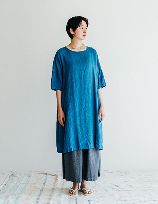 イレネ ワンピース Irene Dress ラピス Fog Linen Work フォグリネンワーク 101 Design Store