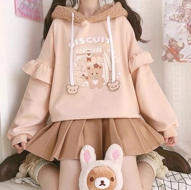 ゆめかわ 全３色 スクールパーカー Paka7 ゆめかわガール