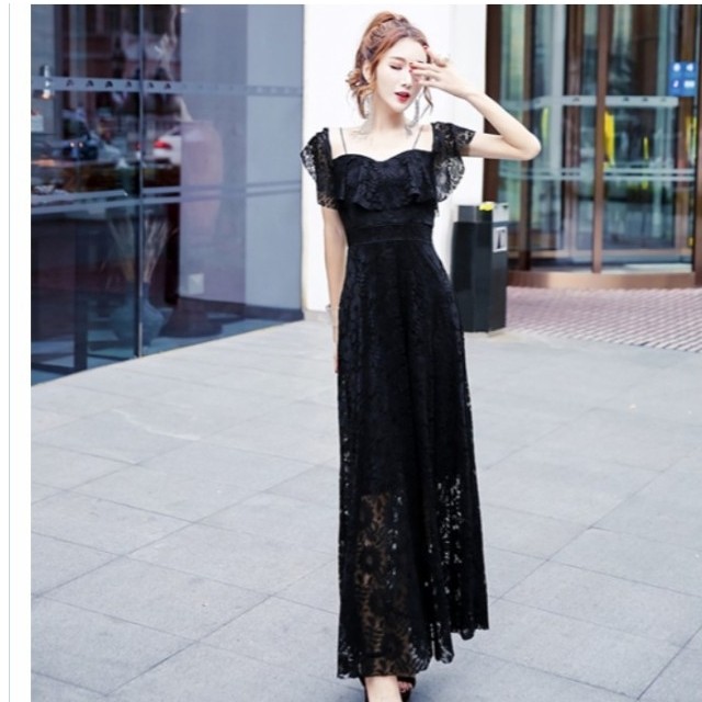 韓国 ファッション レディース ワンピース 夏 春 白レース ワンピース レース ワンピース 白 リゾートワンピース リゾート ワンピース ハ Basecamp49