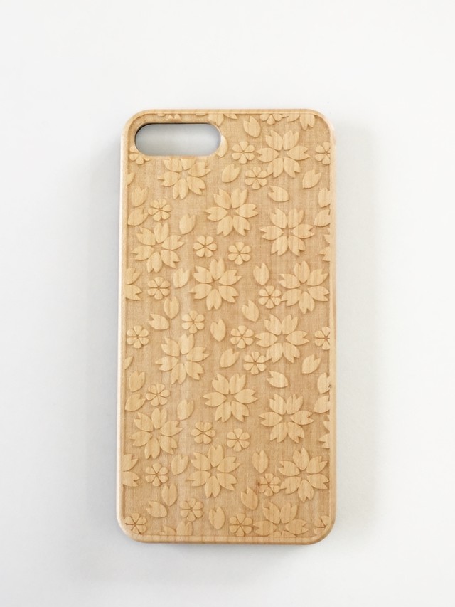 木製iphoneケース 桜柄 株式会社アールテック