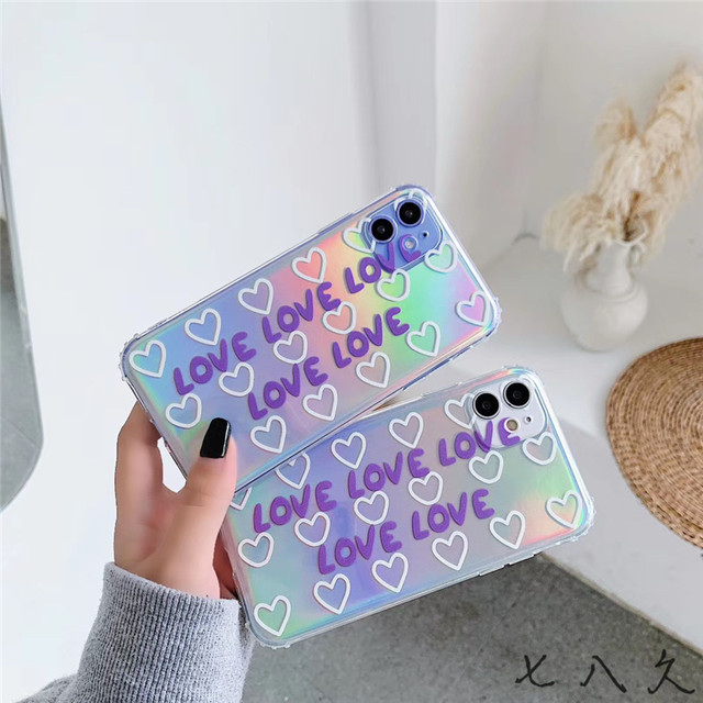 2wayデザイン Iphoneクリアケース レーザーシート Love文字柄 Jpcasecase 携帯ケース 通販