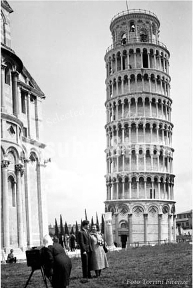 1953年撮影 イタリア ピサの斜塔 Retroitaly