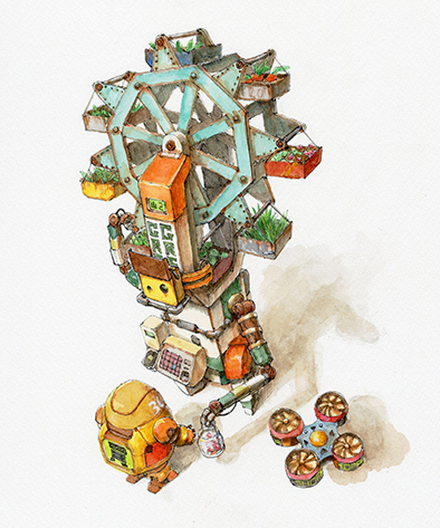 【とんかちしょうねん】原画「 Greengrocer 」