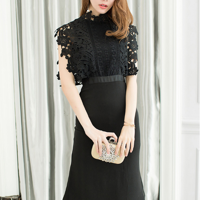ワンピース レース レースワンピース黒 黒レース ワンピース ドレス ワンピース レース ハイウエスト ワンピース タイト ワンピース エレガント 上品 きれいめ フォーマル パーティー 結婚式 二次会 お呼ばれ デート 通勤 韓国 オルチャン 韓国ファッション 新作 春夏 春