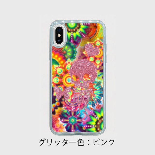 スケルトン グリッタースマホケース Iphone X Xs Auspicious