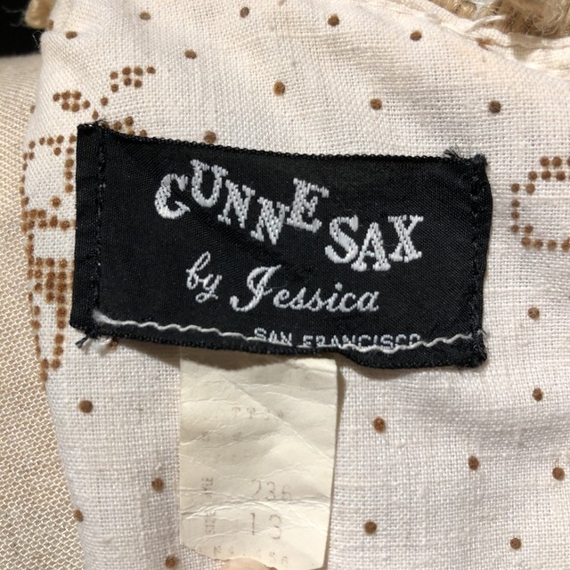 1960 S Gunne Sax クローバー柄ヴィンテージマキシ丈ワンピース Carol S Closet