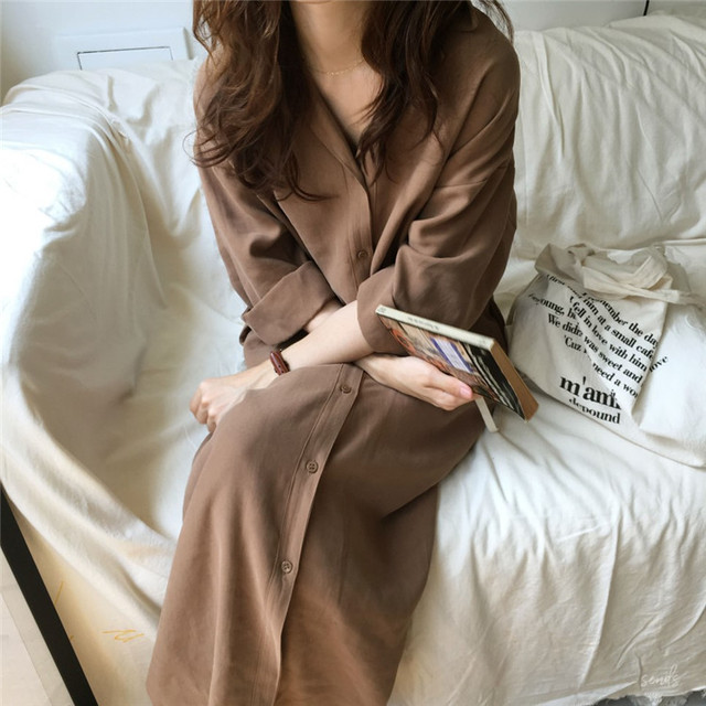 2way オープンカラーのロングシャツワンピース シャツガウン 無地でシンプル ベルト紐付き Op 119 Wago 2way オープンカラーのロングシャツワンピース シャツガウン 無地でシンプル ベルト紐付き Op 119 Wago