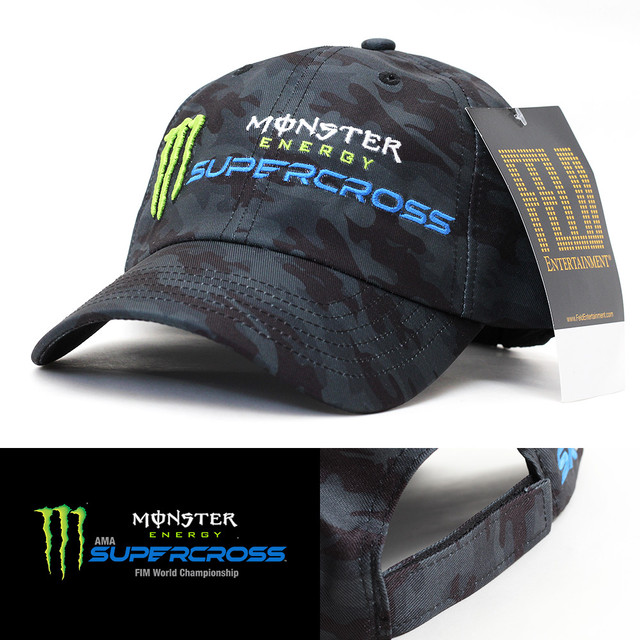 ローキャップ 帽子 メンズ カモフラ 迷彩 Monster Energy モンスター Ama Supercross スーパークロス Usa モトクロス レーシング 輸入キャップ専門店 Ihg