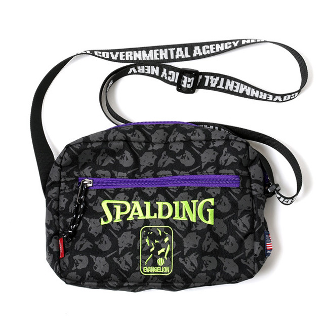 RADIO EVA 722 EVA-01 Shoulder Bag by SPALDING Black x Green / EVANGELION エヴァンゲリオン