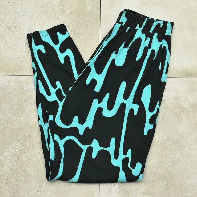Dripping full print design easy pants
