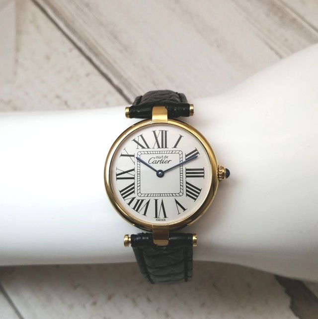 OH済 Cartier カルティエ マストヴァンドーム オパラン OH済 動作保証付 ヴィンテージ レディース 腕時計 | Masaco