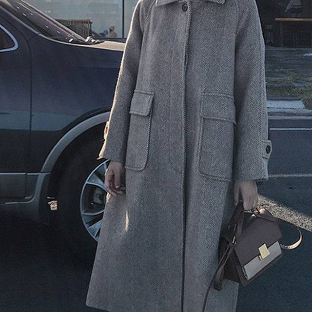 アウター レディース 秋冬 コート ステンカラーコート ロング丈 ツイード柄 ベーシック ゆったり オーバーサイズ 大人可愛い 大人カジュアル ポケット付き Prism One プリズム ワン