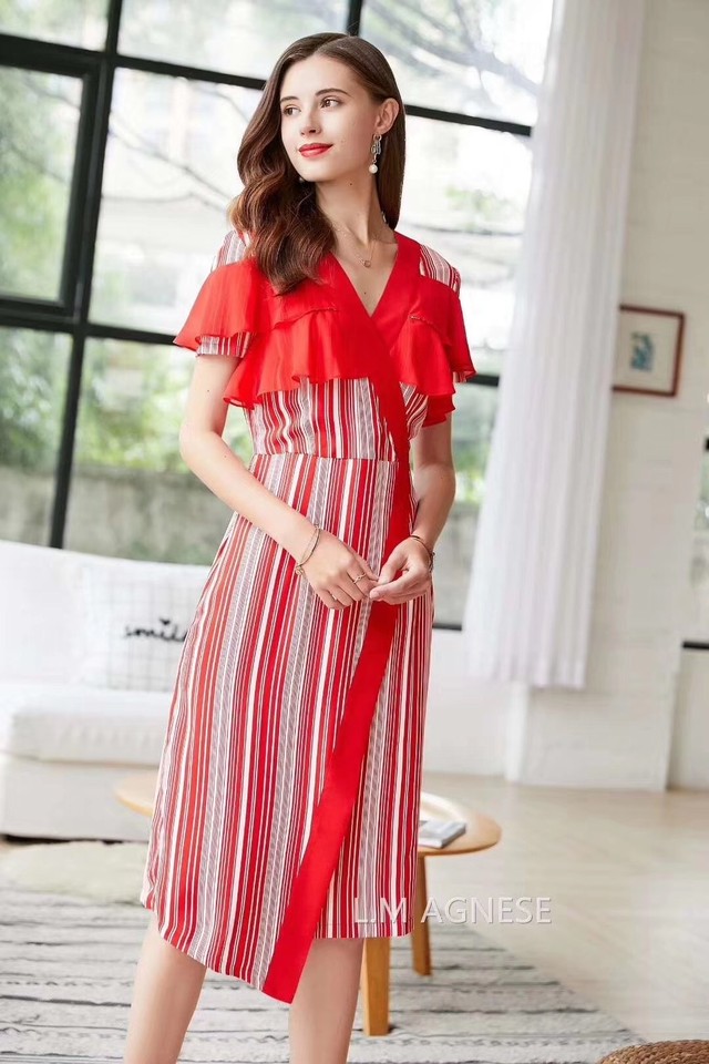 L M Agnes19夏可愛さを引き出す赤色ワンピース Katotakeshi6