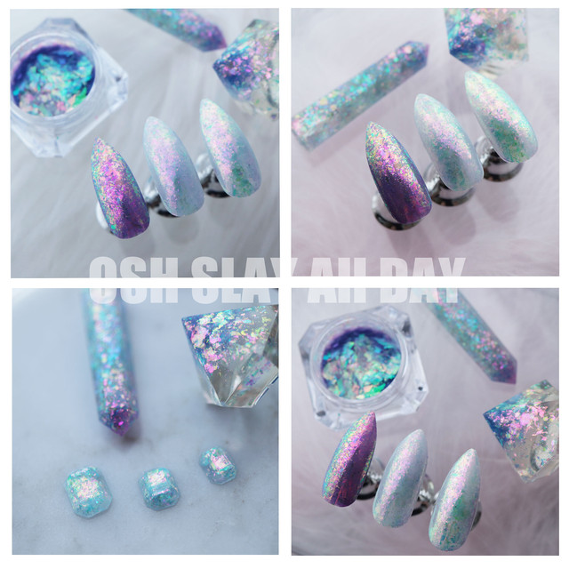 キャンディーオーロラフレークパウダー パープル Osh