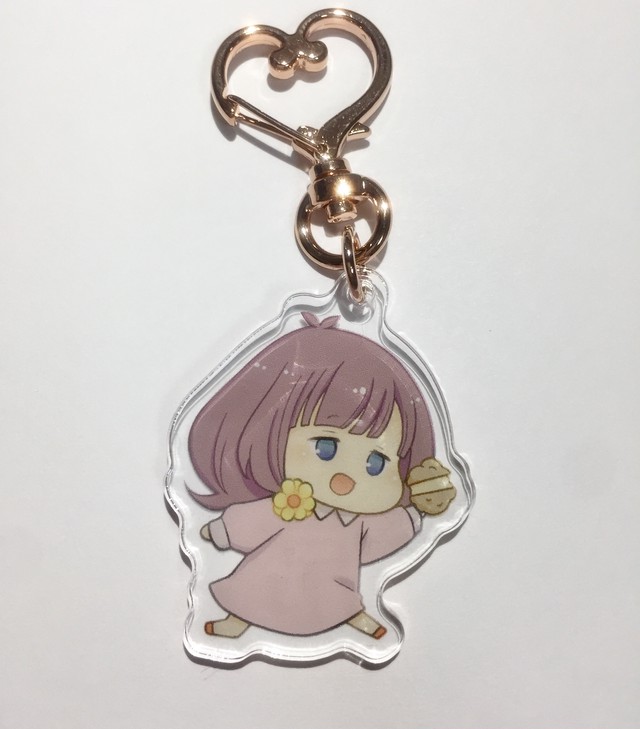 ゆきぽん どこでもゆきぽん シュークリームver アクリルキーホルダー おまけ袋 小間絵の小鉢 In Base