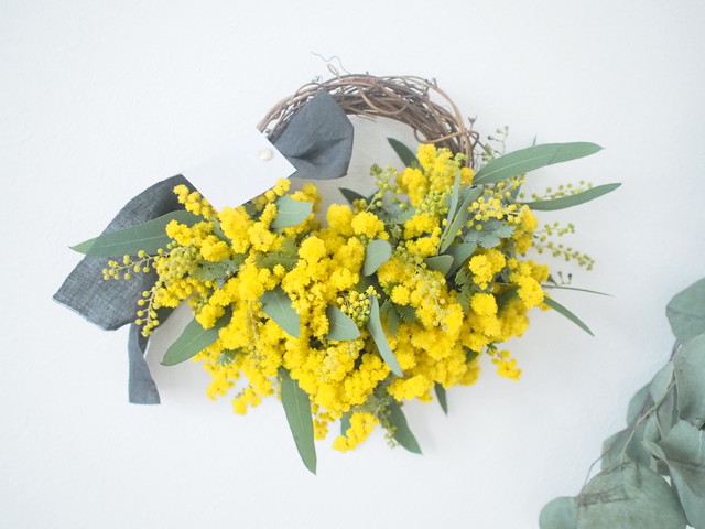 ミモザとユーカリのハーフリース 29cm Ansaku