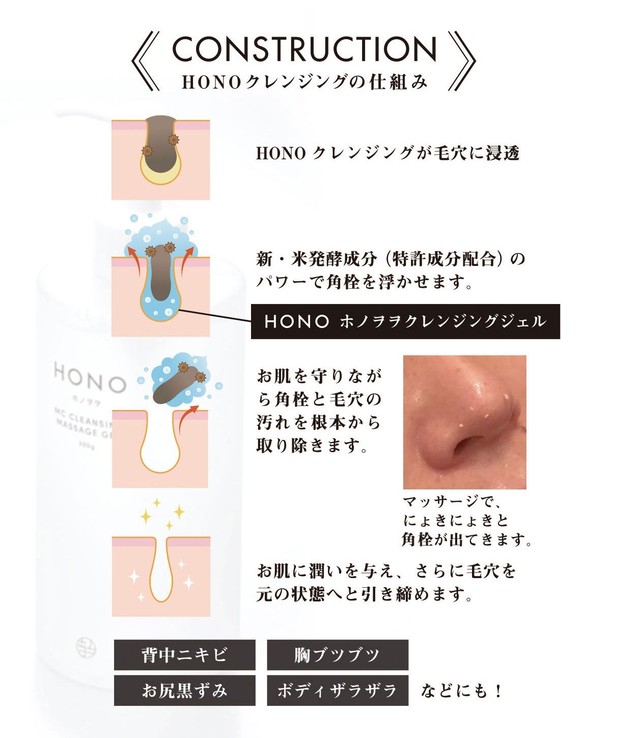 サロン専売品 300g ホノヲヲmcクレンジングマッサージジェル Rania ラニア