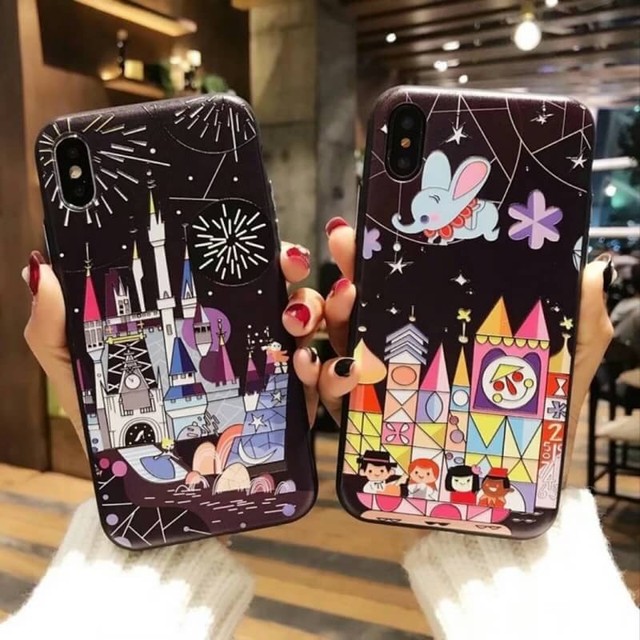 シンデレラ城と花火 Disney Iphoneケース Tpu Navy 新機種対応 Honey Apples 別館 Iphoneケース Online Store