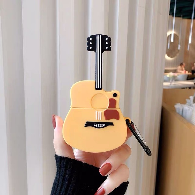 ギターデザイン シリコン 可愛い エアポーズ Airpods Proケース 人気カバー Melissa