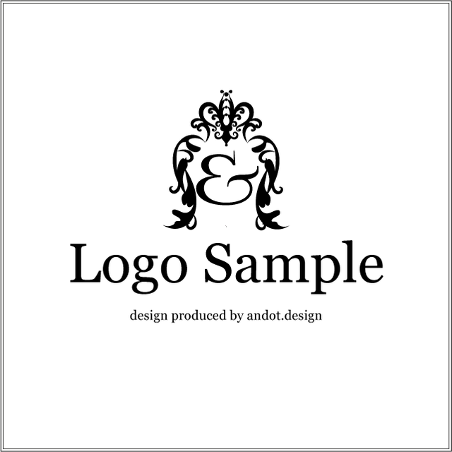 Logo054 エキゾチックイニシャルロゴ Andot Design