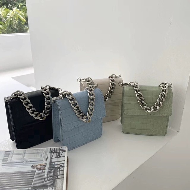 pastel leather color bag