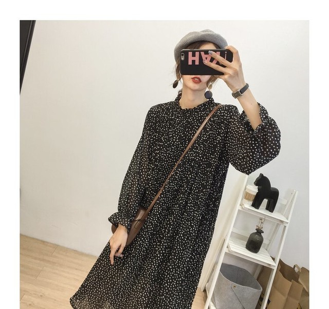 ワンピース シフォンワンピ レトロ ホワイト ネイビーブラック 柄 プリーツ Aライン かわいい おしゃれ ワンカラー シンプル 大人 着回し 春 夏 秋 冬 デート 女子会 リゾート 旅行 パーティー二次会 勝負服 学生 Preirie East プレイリー イースト