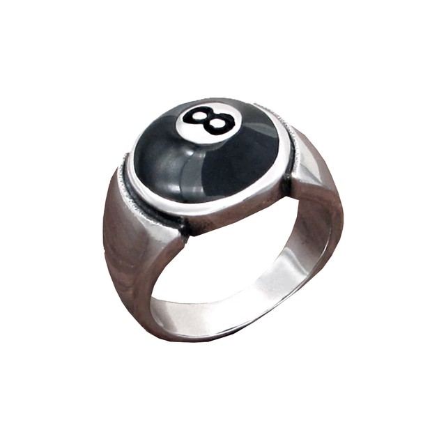 【Cat & Parfum】Eight Ball Silver Ring