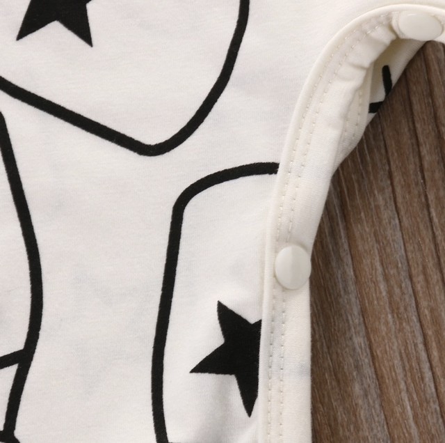 Kids Baby 100 コットン ミルク柄 ロンパース ツーウェイオール カバーオール Maile