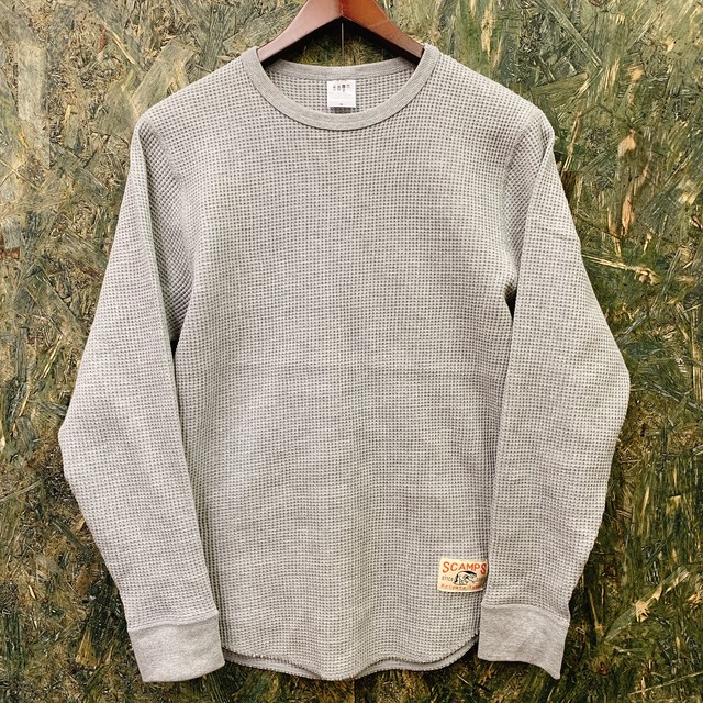 ワッフルロングスリーブtシャツ Grey Scamps ワッフルロングスリーブtシャツ Grey Scamps