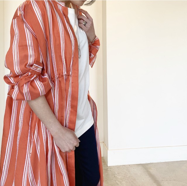 Tomorrowland トゥモローランド ドレープストライプ ウエストギャザーワンピース いつでも輝いていたい そんな女性の為のセレクトショップm Sple エムスプレ